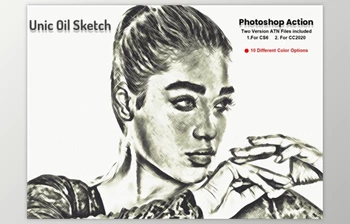 Download Unic Oil Sketch Photoshop Action By <span class='badge badge-warning'>Studio</span> Retouch