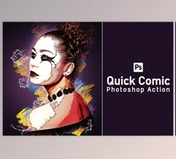 Download Quick Comic Photoshop Action By Hexastyle