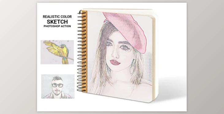 Download Realistic Color Sketch Ps Action By Studio Retouch
