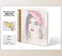 Download Realistic Color Sketch Ps Action By Studio Retouch