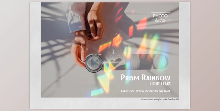 Download Prism Rainbow Light Leaks Overlays GraphicRiver-32687434 (JPG, ATN)