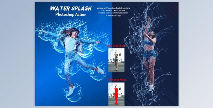 Download Water Splash Photoshop Action CreativeMarket-5964508 (ATN)