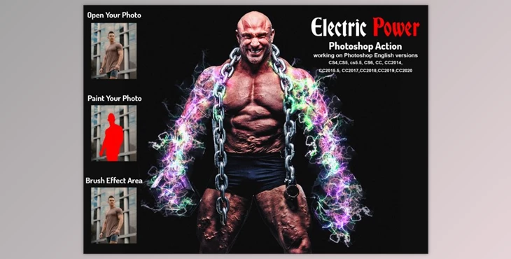 Download Electric Power Photoshop Action CreativeMarket-5960125 (ATN)