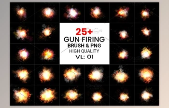Download <span class='badge badge-warning'>PS</span> Gun Firing <span class='badge badge-warning'>Brushes</span> & <span class='badge badge-warning'>Png</span> Pack CreativeMarket-6225317 (<span class='badge badge-warning'>PNG</span>)