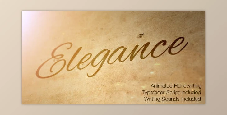 Download Elegance - Animated Handwriting Typeface (Videohive 6903346) - AE Project