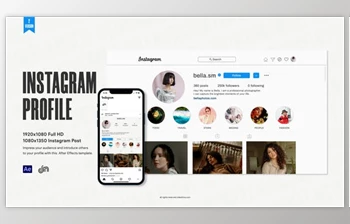 Download Instagram <span class='badge badge-warning'>Profile</span> (Videohive 32471018) - AE Project