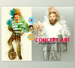 Download Concept Art Photoshop Action By MRI STUDIO