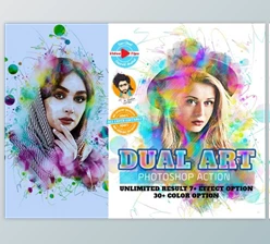 Download Dual Art Photoshop Action By MRI STUDIO