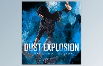 Download Dust Explosion <span class='badge badge-warning'>Photoshop</span> Action By iHemalaya