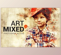 Download Mixed Art 2 Photoshop Action By SlideSalad