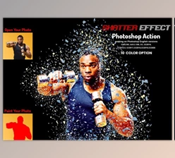 Download Shatter Effect Photoshop Action By Studio Retouch