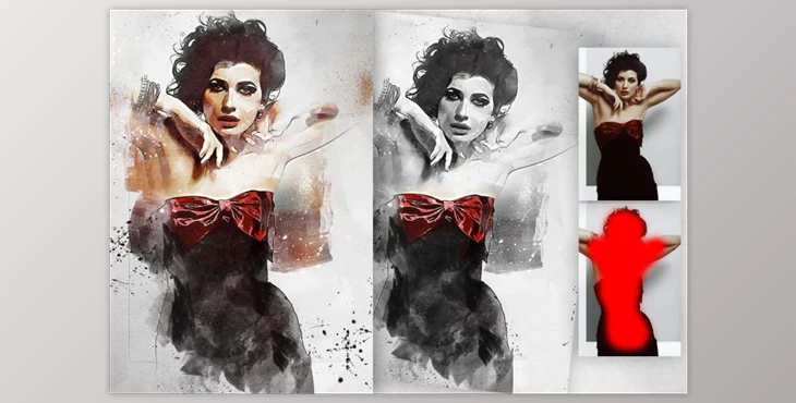 Download Fashion Sketch 3 Photoshop Action By GorynArt (ABR, PAT, ATN)
