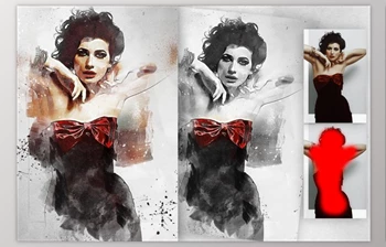 Download Fashion Sketch <span class='badge badge-warning'>3</span> Photoshop Action By GorynArt (ABR, PAT, ATN)