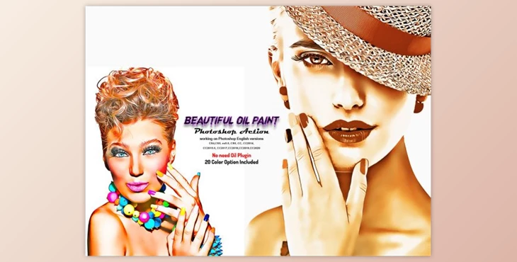 Download Beautiful Oil Paint Photoshop Action By Studio Retouch