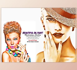 Download Beautiful Oil Paint Photoshop Action By Studio Retouch