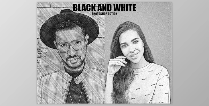Download Black and White Photoshop Action By Grishka89