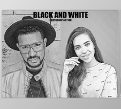 Download Black and White Photoshop Action By Grishka89