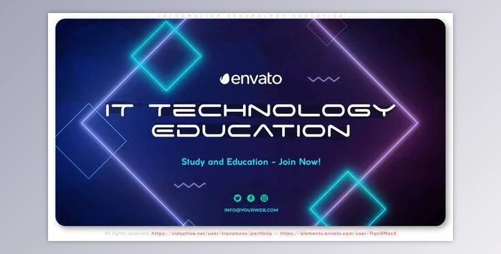 Download Information Technology Education (Videohive 33002045) - AE Project