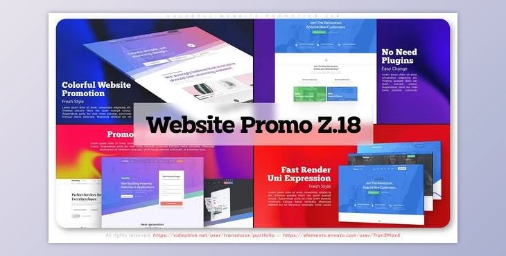 Download Colorful Website Promotion Z18 (Videohive 32965873) - AE Project