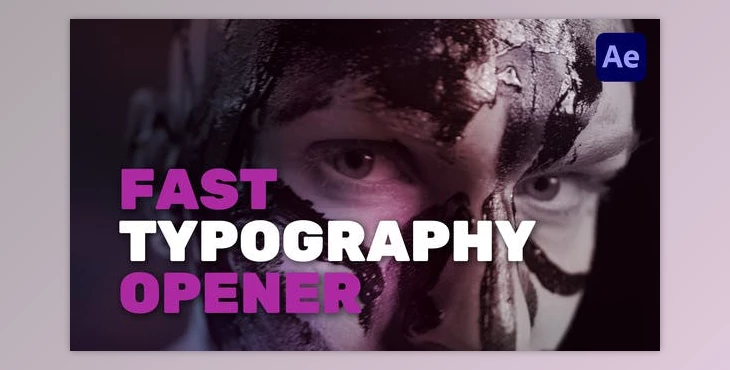 Download Fast Typography Opener (Videohive 32311358) - AE Project