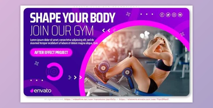 Download Health Club Gym Promotional (Videohive 32950468) - AE Project
