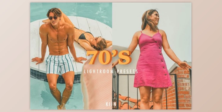 Download RETRO 70’S VIBES LIGHTROOM PRESETS By KIIN Lightroom Presets (DNG, XMP, LRtemplate, PDF)