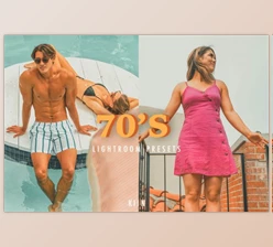 Download RETRO 70’S VIBES LIGHTROOM PRESETS By KIIN Lightroom Presets (DNG, XMP, LRtemplate, PDF)