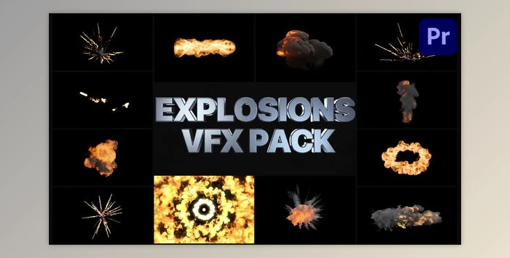 Download VFX Explosions Pack - Premiere Pro MOGRT (Videohive 32901722)