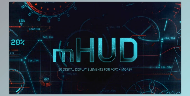Download mHUD - 50 DIGITAL DISPLAY ELEMENTS FOR FCPX