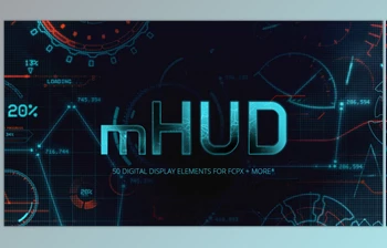 Download mHUD - 50 DIGITAL <span class='badge badge-warning'>DISPLAY</span> ELEMENTS FOR FCPX