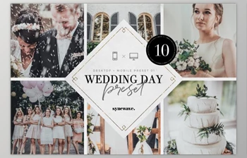 Download <span class='badge badge-warning'>Wedding</span> Day Lightroom Presets Bundle CreativeMarket 5251273