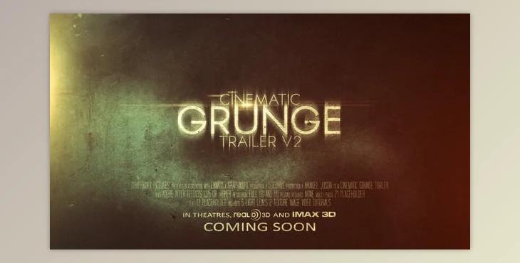 Download Cinematic Grunge Trailer (Videohive 32228100) - AE Project