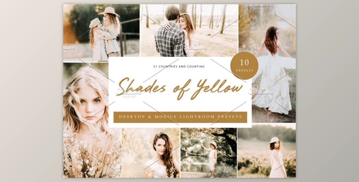 Download 10x Lightroom Presets Shades Yellow By Kzara Visual Concepts