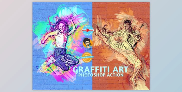 Download Graffiti Art Photoshop Action By MRI STUDIO