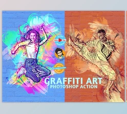Download Graffiti Art Photoshop Action By MRI STUDIO