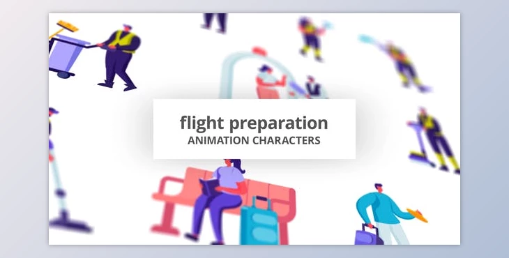 Download Flight preparation - Character Set (Videohive 32842644) - AE Project