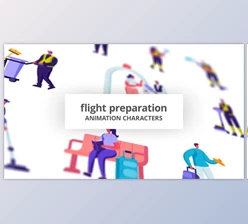 Download Flight preparation - Character Set (Videohive 32842644) - AE Project