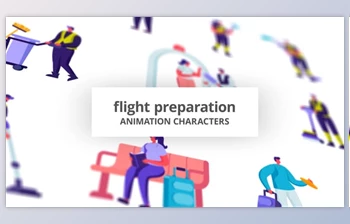 Download Flight preparation - <span class='badge badge-warning'>Character</span> Set (Videohive 32842644) - AE Project