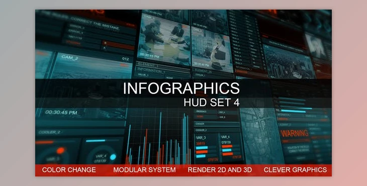 Download Infographics HUD smart graphics (Videohive 22651875) - AE Project