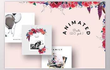 Download ANIMATED Instagram Posts – Wedding By CreativeFolks (PSD, <span class='badge badge-warning'>JPG</span>, <span class='badge badge-warning'>PNG</span>, PDF)