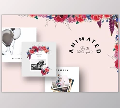 Download ANIMATED Instagram Posts – Wedding By CreativeFolks (PSD, JPG, PNG, PDF)