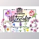 Download Wild Flowers watercolor PNG set By WatercolorPNG.com (PNG, JPG)