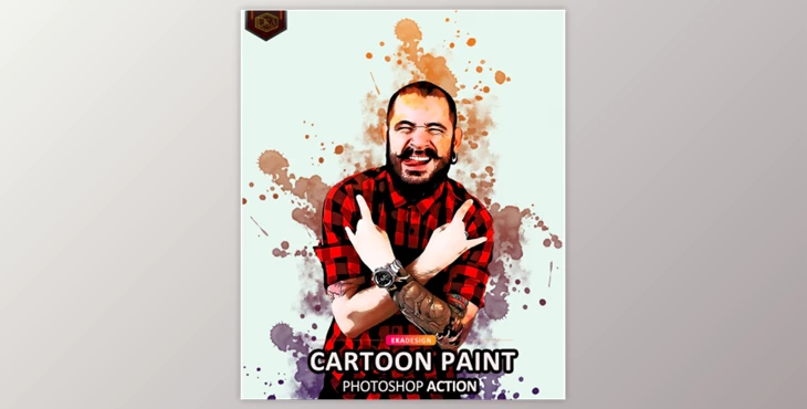 Download Cartoon Paint Photoshop Action By Ernika