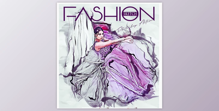Download Fashion Sketch Photoshop Action By GorynArt