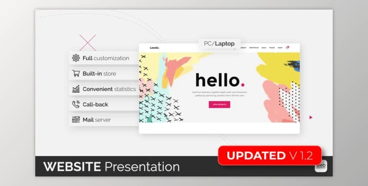 Download Website Presentation (Videohive 22818524) - AE Project