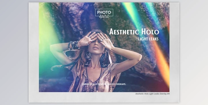 Download Aesthetic Holo Light Leaks Overlays By PhotoSpirit CreativeMarket 6192718