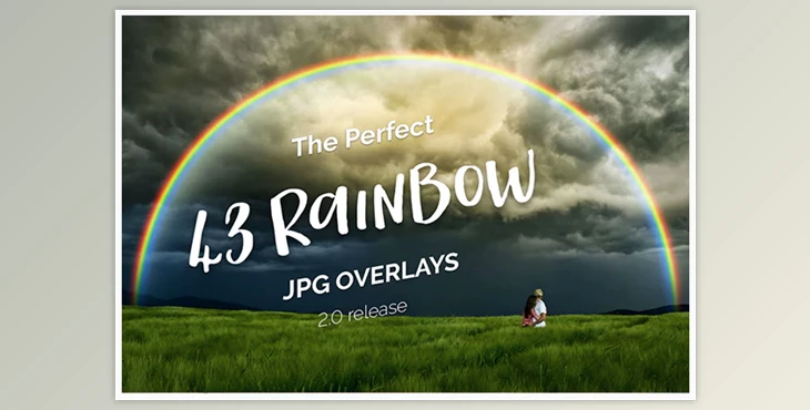Download 43 Rainbow Photo Overlays 2.0 By bundlecat