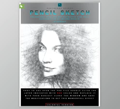 Download Pencil Sketch – Photoshop Effect By _Stardust_