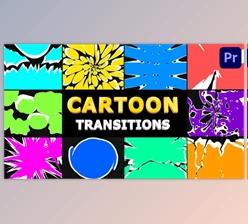 Download Cartoon Transitions - Premiere Pro MOGRT (Videohive 33046407)