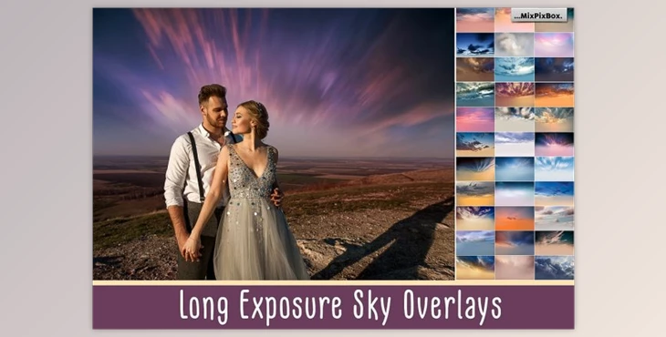 Download Long Exposure Sky Overlays By MixPixBox